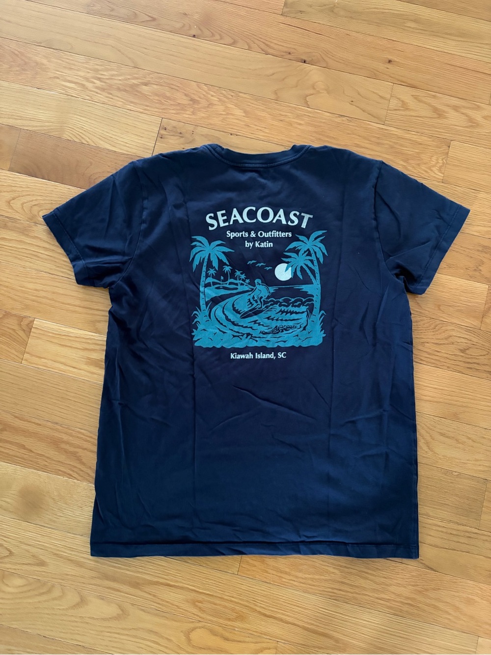Katin Navy Short-Sleeve Tee with Teal Coastal Graphic